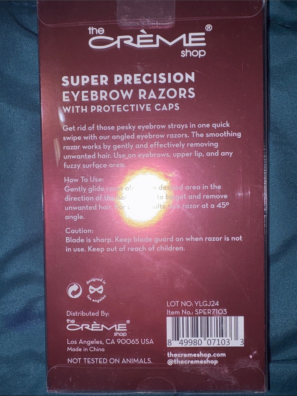 The Crème Shop Women’s Super Precision Eyebrow Razors – Pastel Set of 6 - Picture 2 of 6